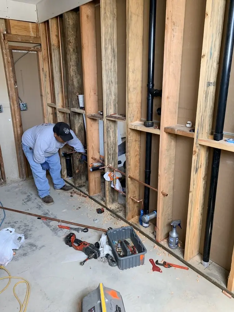 Commercial rough-in plumbing for Water Heater Replacement in Lumberton